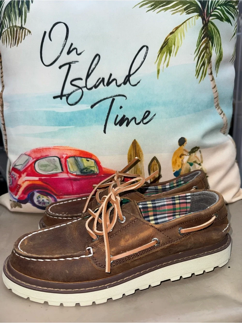 Sperry NWOB! Boys Classic Twisted Lug In Brown Size 4M